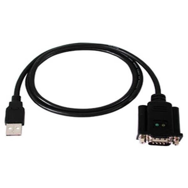 Industrial USB to 1-Port RS-232 Converter *with TX/RX LED Indicators 80cm/2.6ft